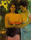 Two Tahitian Women by Paul Gauguin